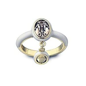 Swarovski Crystal Laser Golden Yellow Ring (Medium/50-6) 1065747 New